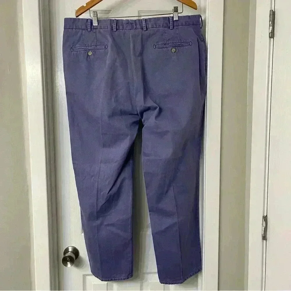 Peter Millar Crown Crafted Men's 40 Pants Purple MS15B84 Concord Garment Dyed